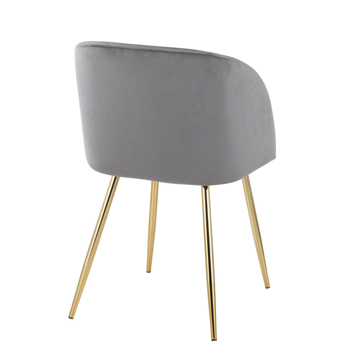 Luna - Contemporary Chair (Set of 2) - Gold Metal