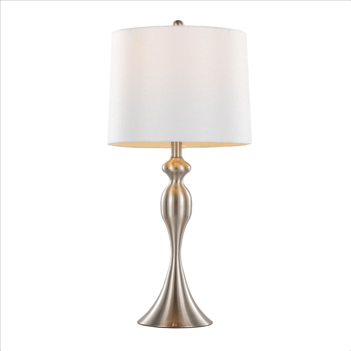 Ashland - 27" Metal Table Lamp (Set of 2) - Brushed Nickel