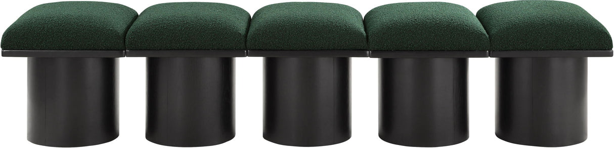 Pavilion - 5 Piece Modular Bench With Black Base