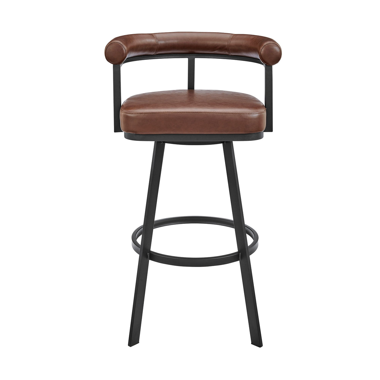 Nolagam - Swivel Bar Stool - Black Metal