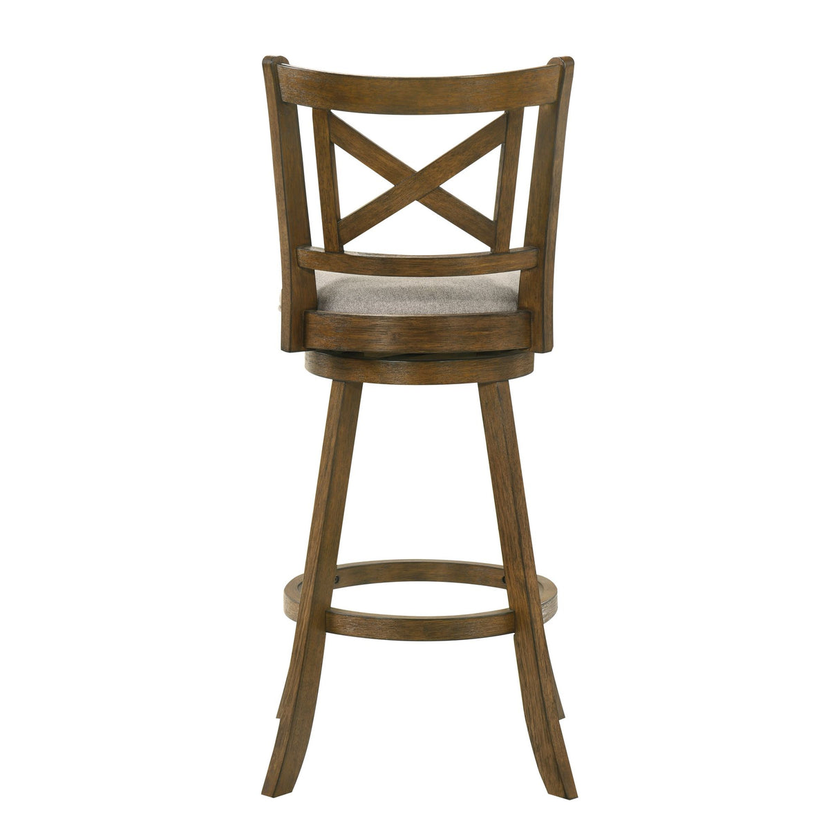 Kodi - Modern Farmhouse Swivel Wood Bar Height Kitchen Bar Stool