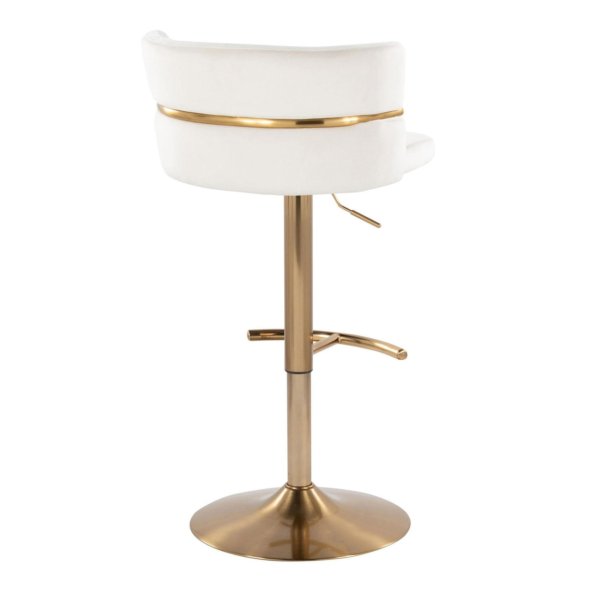 Cinch - Adjustable Barstool (Set of 2) - Gold Base