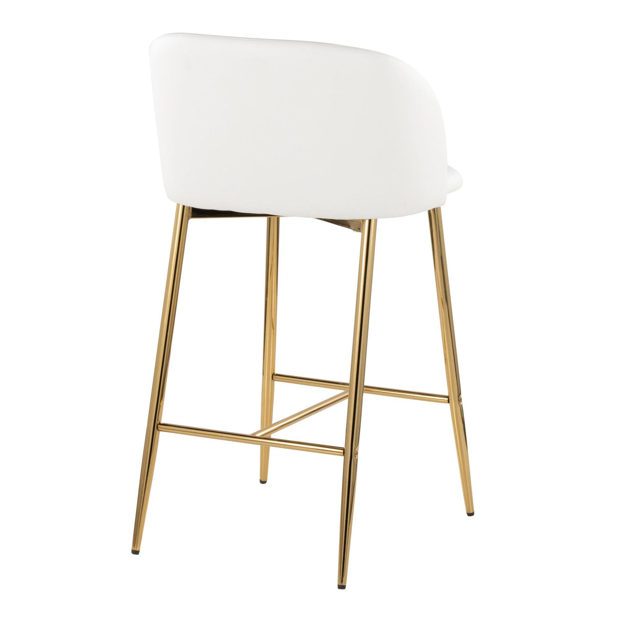 Fran - Fixed-Height Counter Stool (Set of 2) - Gold Metal Base