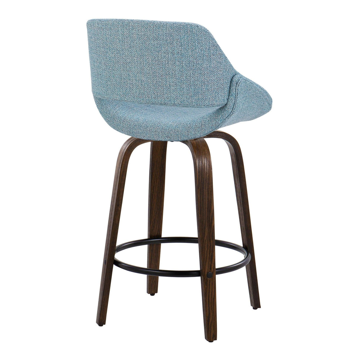 Fabrico - 26" Fixed-Height Counter Stool (Set of 2) - Blue