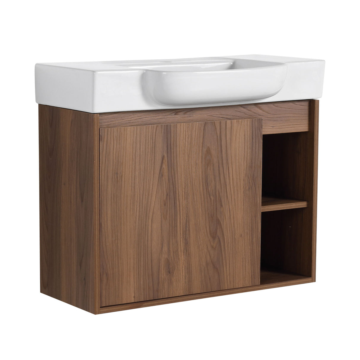 Wall Mounted Bathroom Vanity With Sink & Soft Close Door