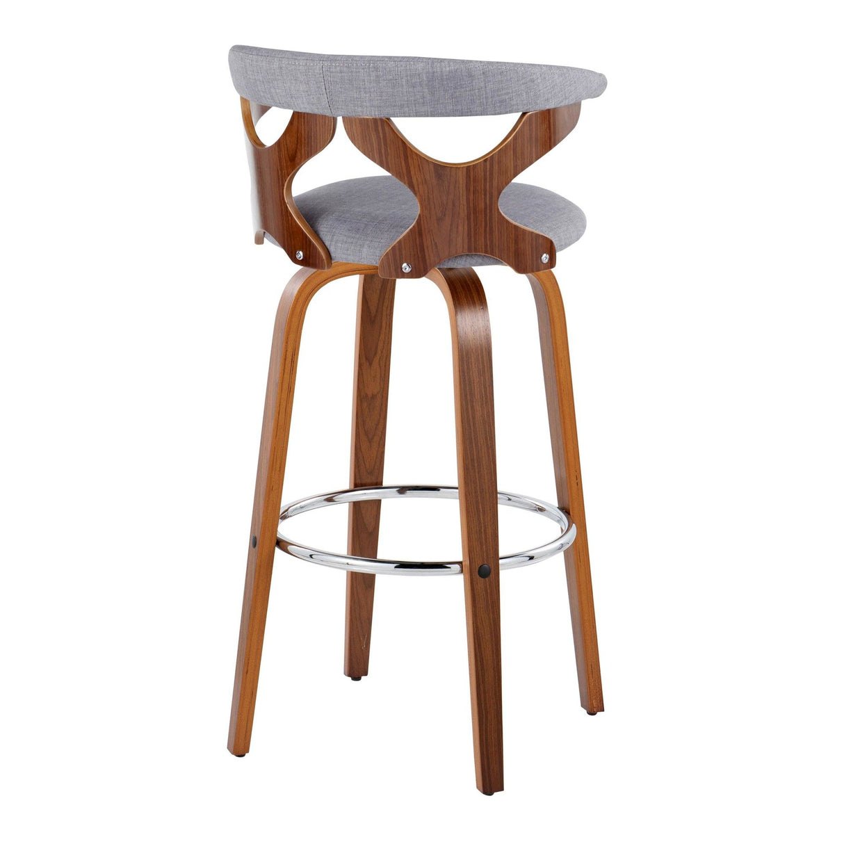 Gardenia - 30" Fixed-Height Barstool (Set of 2) - Walnut Base