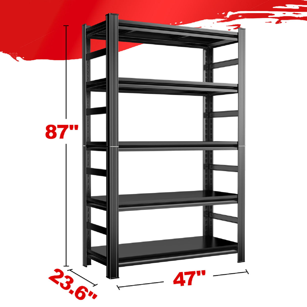 5 Tier Heavy Duty Shelving Unit Adjustable Shelving Units