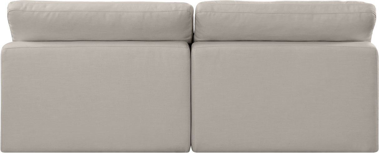 Comfy - Linen Modular Armless Sofa 2 Seats