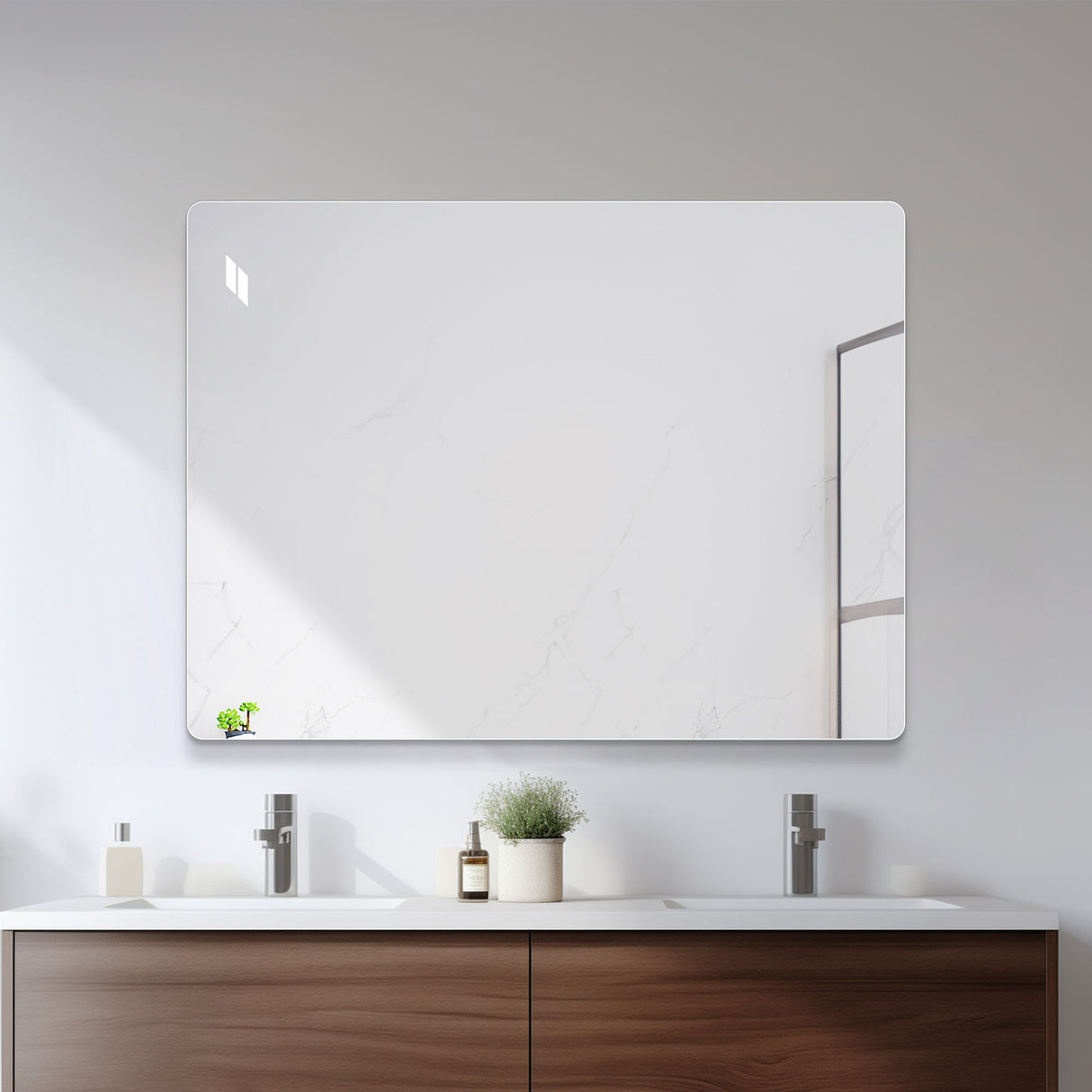 Modern Frameless Bathroom Vanity Mirror