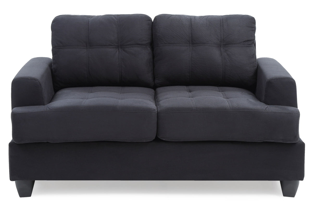Stylish Transitional Loveseat For Two