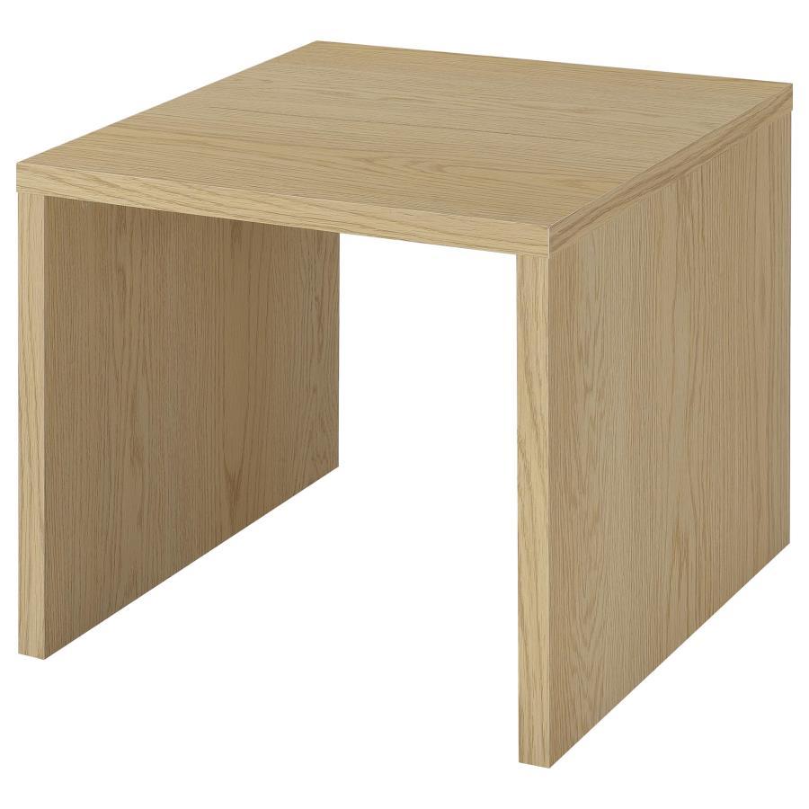 Canoga - Engineered Wood Accent Side End Table - Light Oak