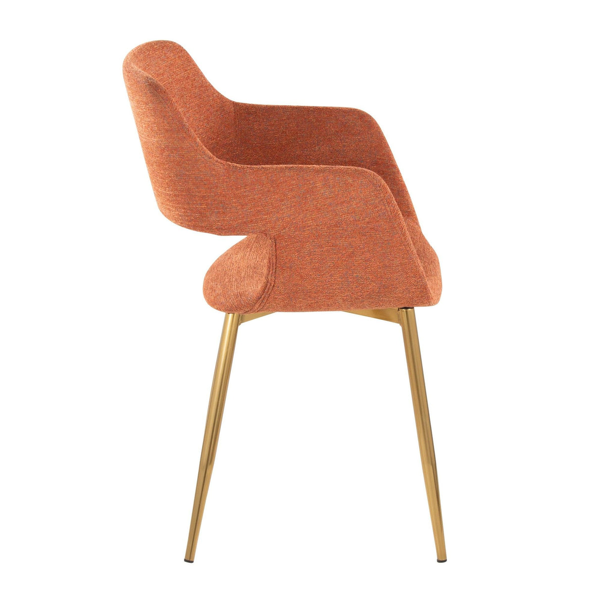 Margarite - Dining / Accent Chair - Gold Metal (Set of 2)