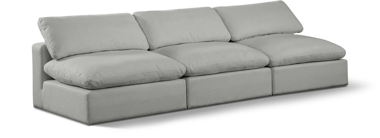 Comfy - Linen Modular Armless Sofa 3 Seats