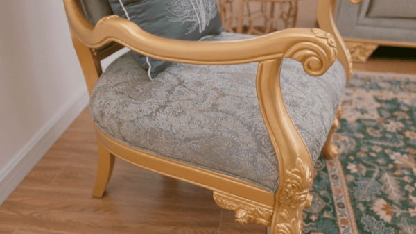 HD-9041 - Chair - Gray / Gold