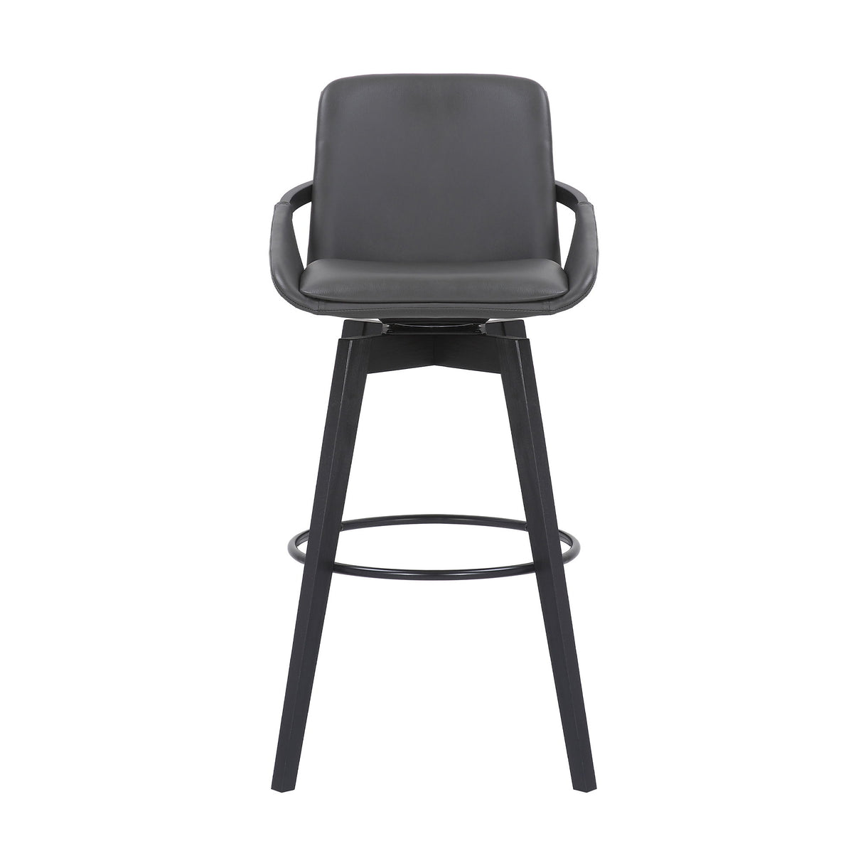 Baylor - Swivel Bar Stool With Black Frame