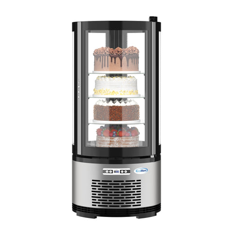 19 in. Circular Refrigerated Countertop Bakery Display Case (CDUR-3C)