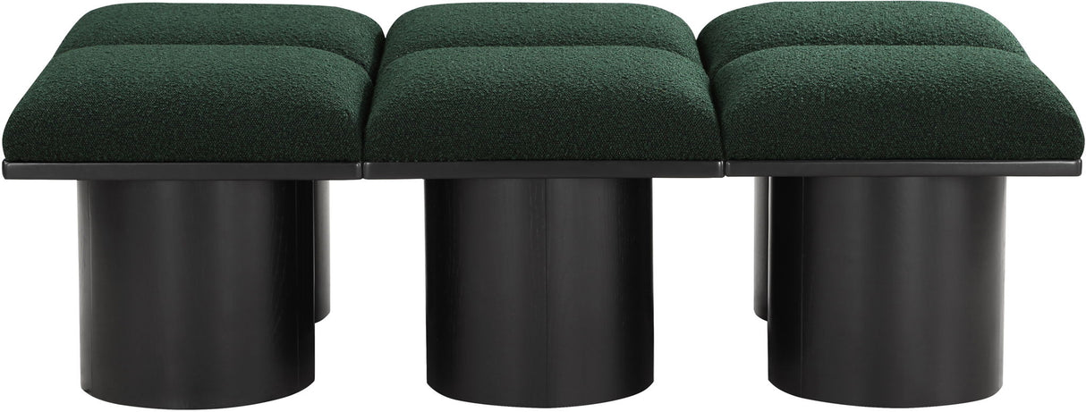 Pavilion - 6 Piece Modular Bench With Black Base