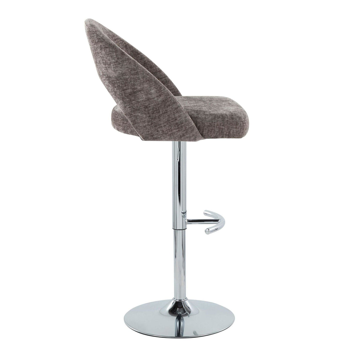 Renee - Adjustable Barstool (Set of 2) - Chrome Base