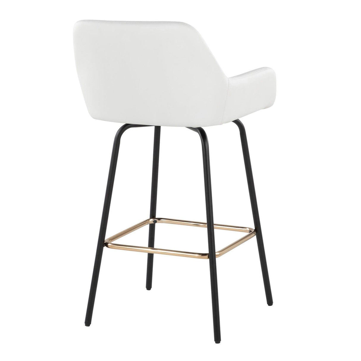 Daniella - 24" Fixed-Height Counter Stool (Set of 2) - Black Metal