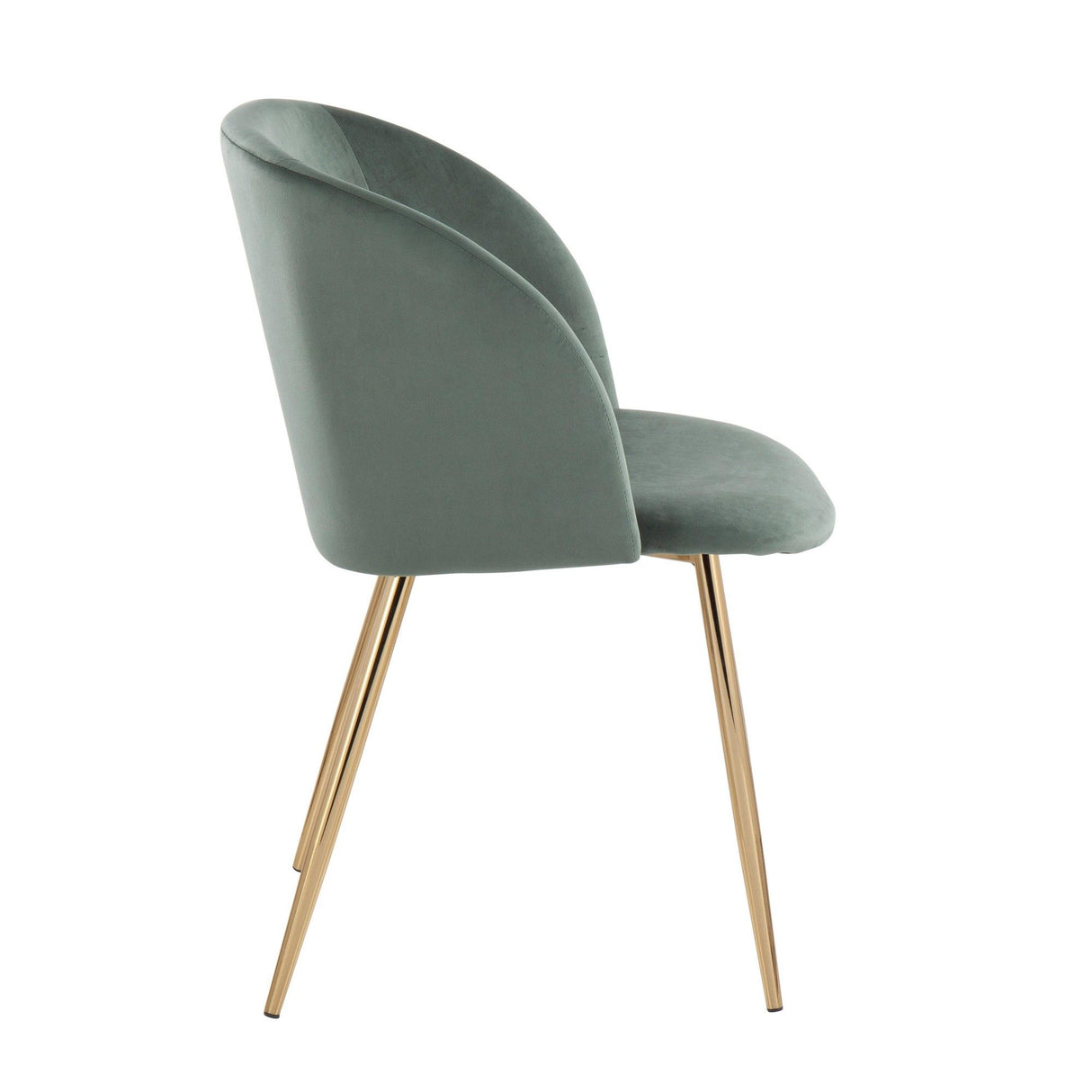 Luna - Contemporary Chair (Set of 2) - Gold Metal