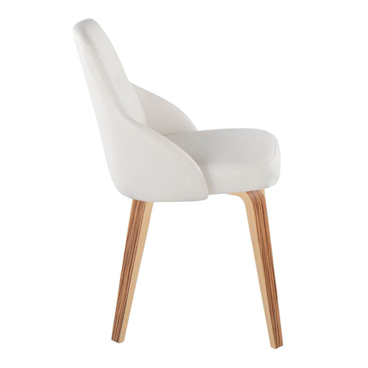 York - Upholstered Chair (Set of 2) - Zebra Wood Legs