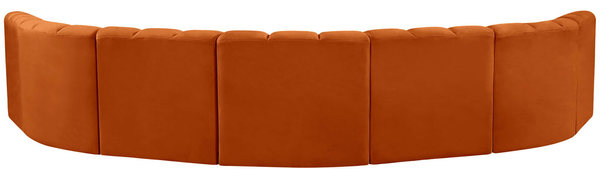 Arc - Velvet 7 Piece U-Shaped Modular Sofa