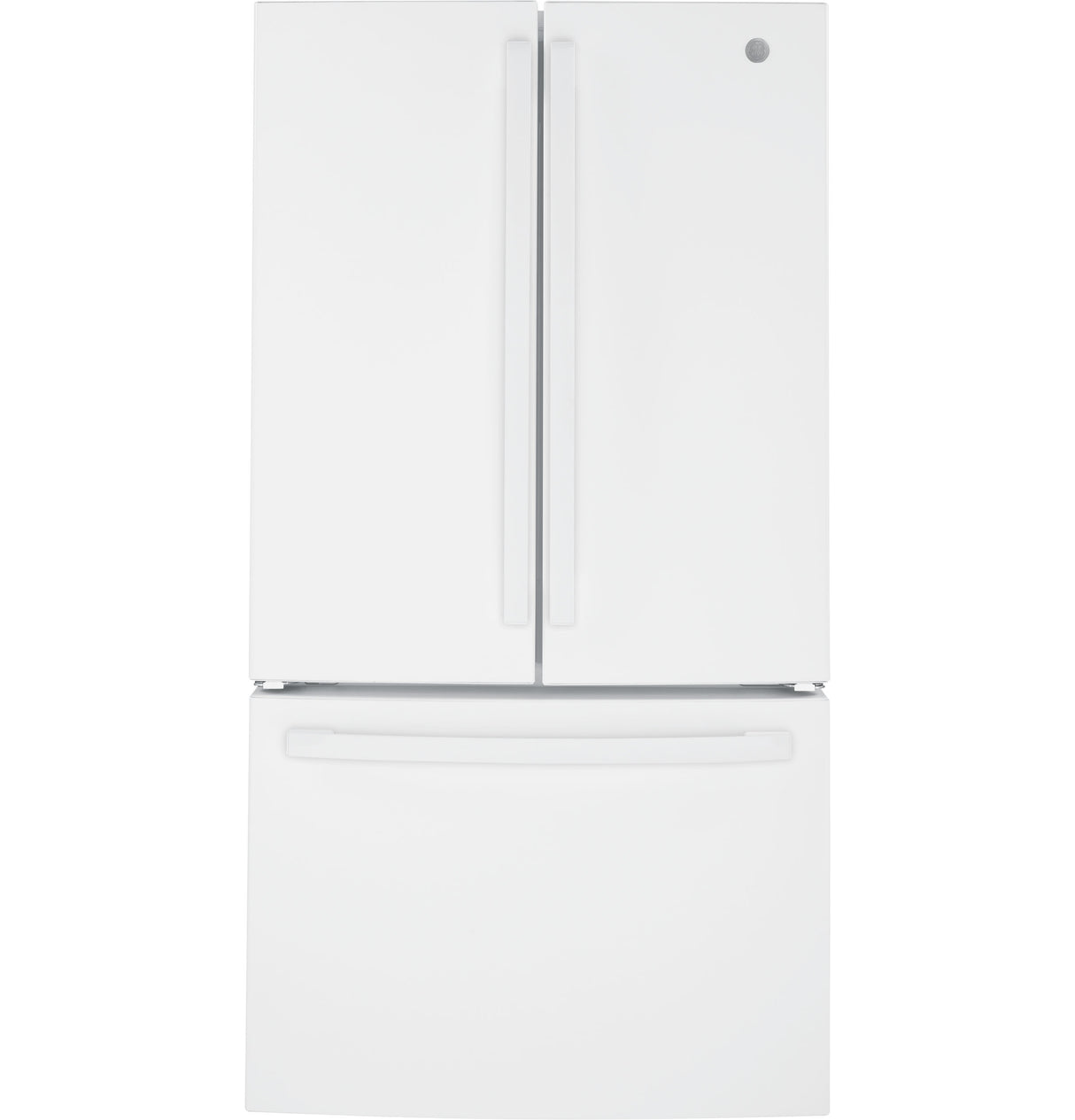GE(R) ENERGY STAR(R) 27.0 Cu. Ft. French-Door Refrigerator with Internal Water Dispenser - White- (GNE27JGMWW)