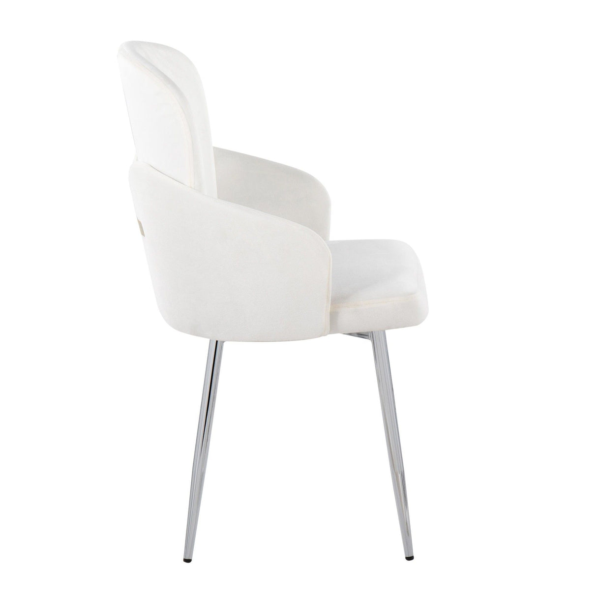 Dahlia - Contemporary Dining Chair (Set of 2) - Chrome Metal