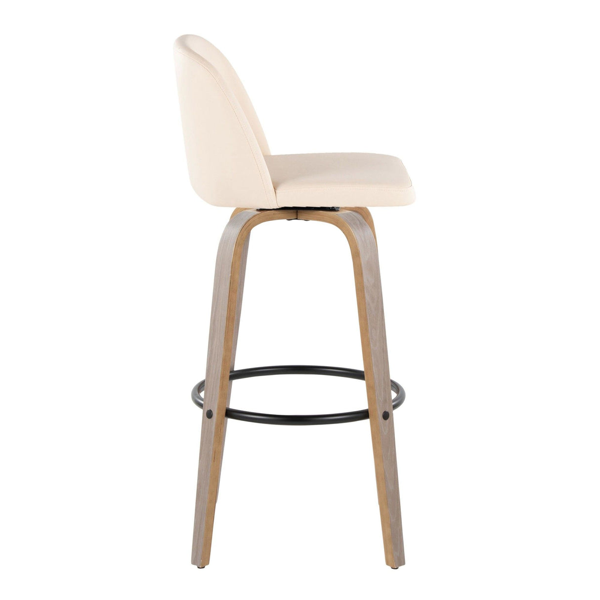 Toriano - 30" Fixed-Height Fabric Barstool (Set of 2)