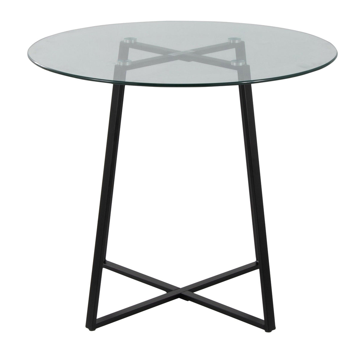 Cosmo - Contemporary/Glam Dinette Table - Tempered Glass Top