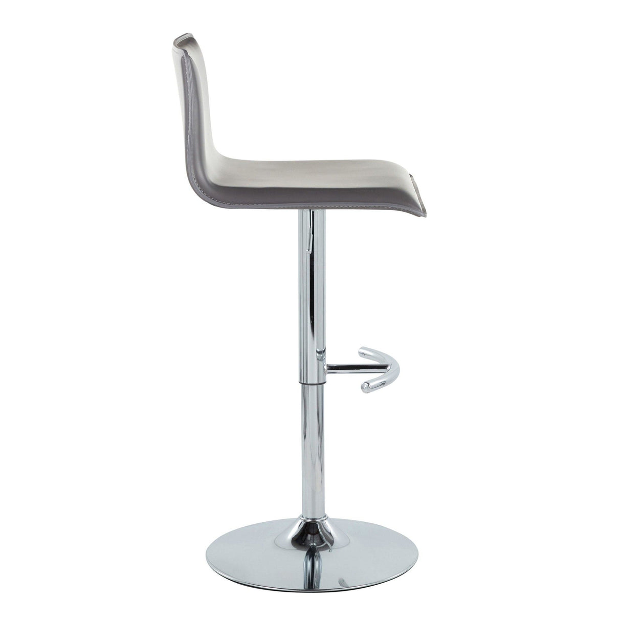 Mara - Adjustable Barstool (Set of 2) - Chrome Metal