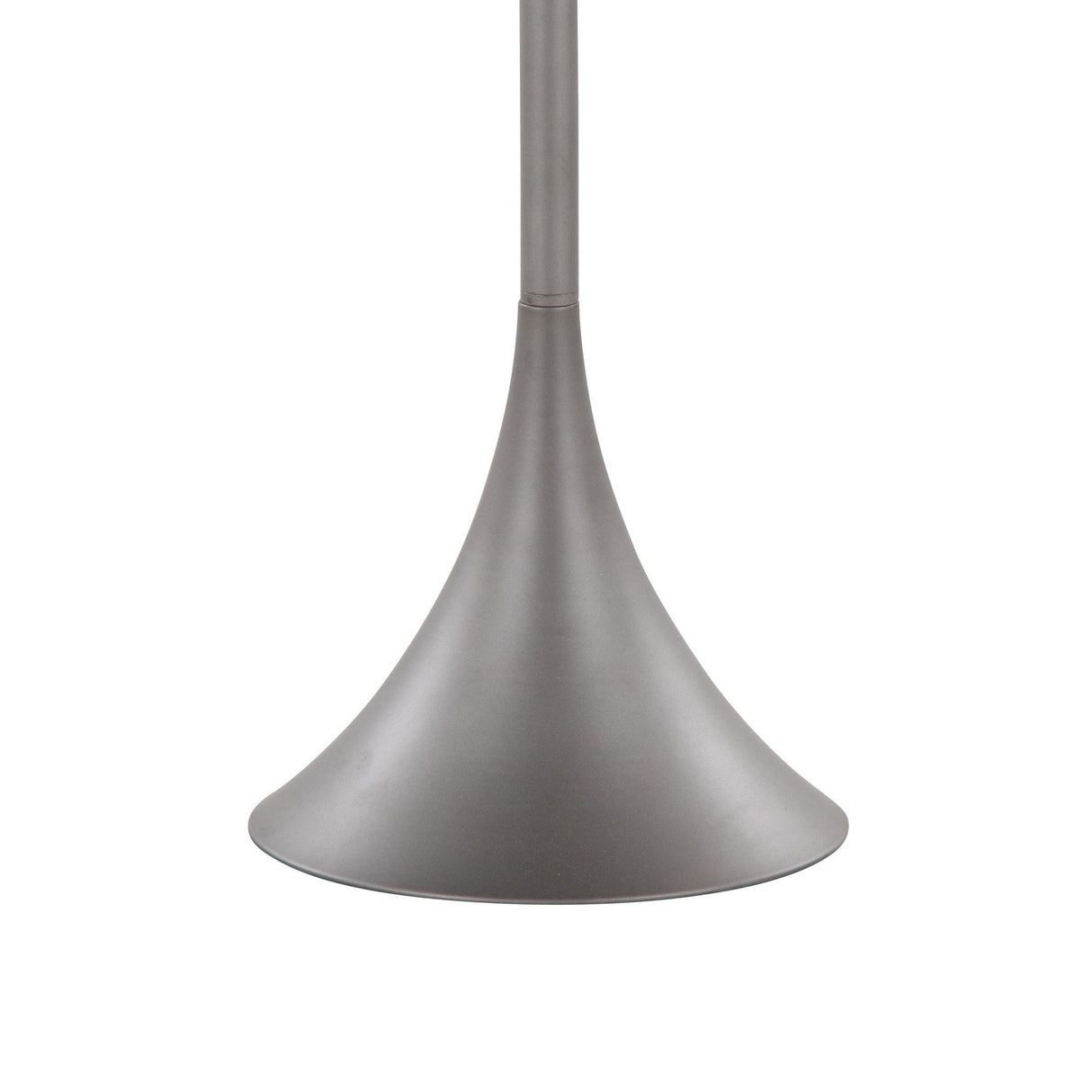 Marla - Metal Floor Lamp - Cast Iron, Clear Crystal, White Linen