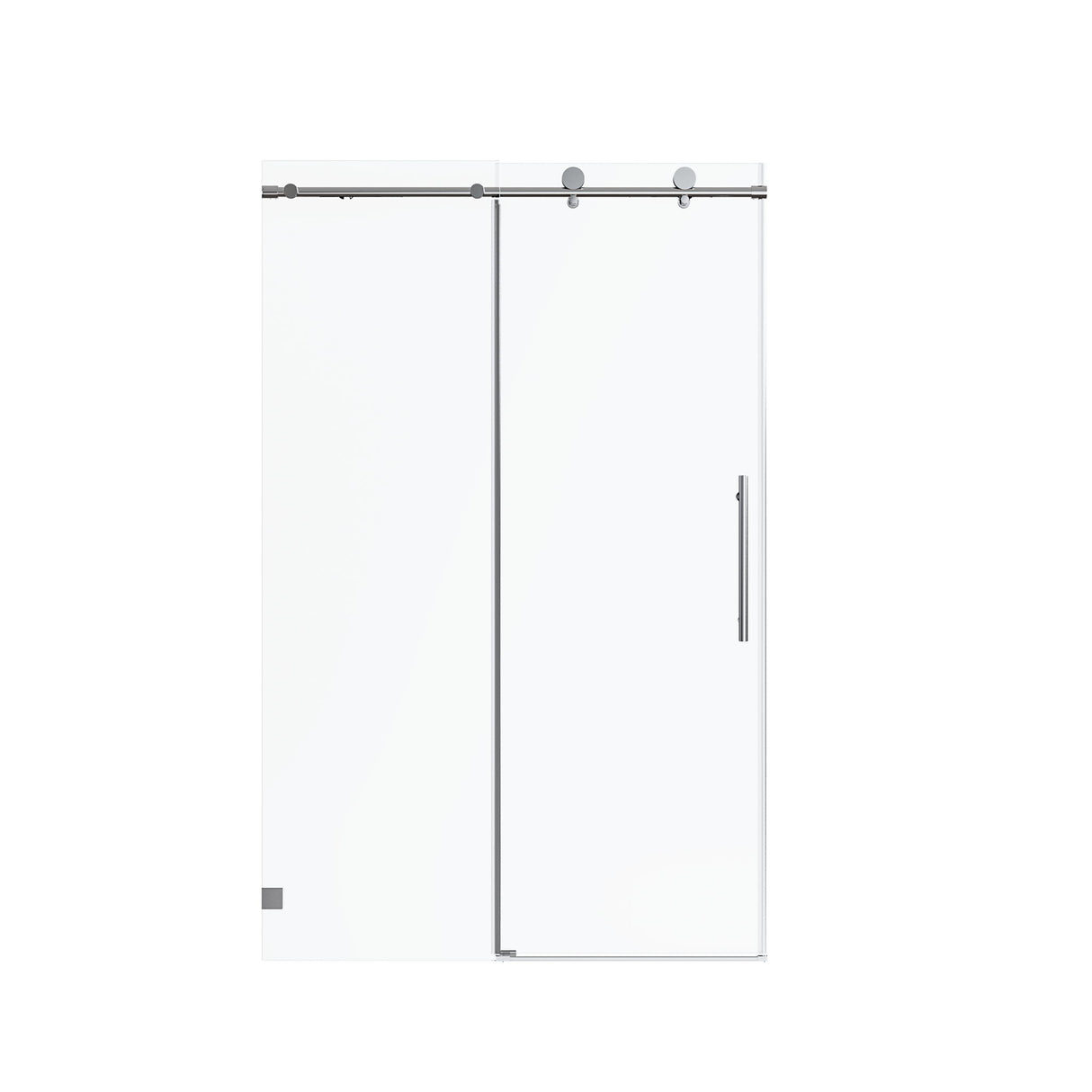 Frameless Single Sliding Soft Close Shower Doors, 5/16" Sgcc Tempered Glass