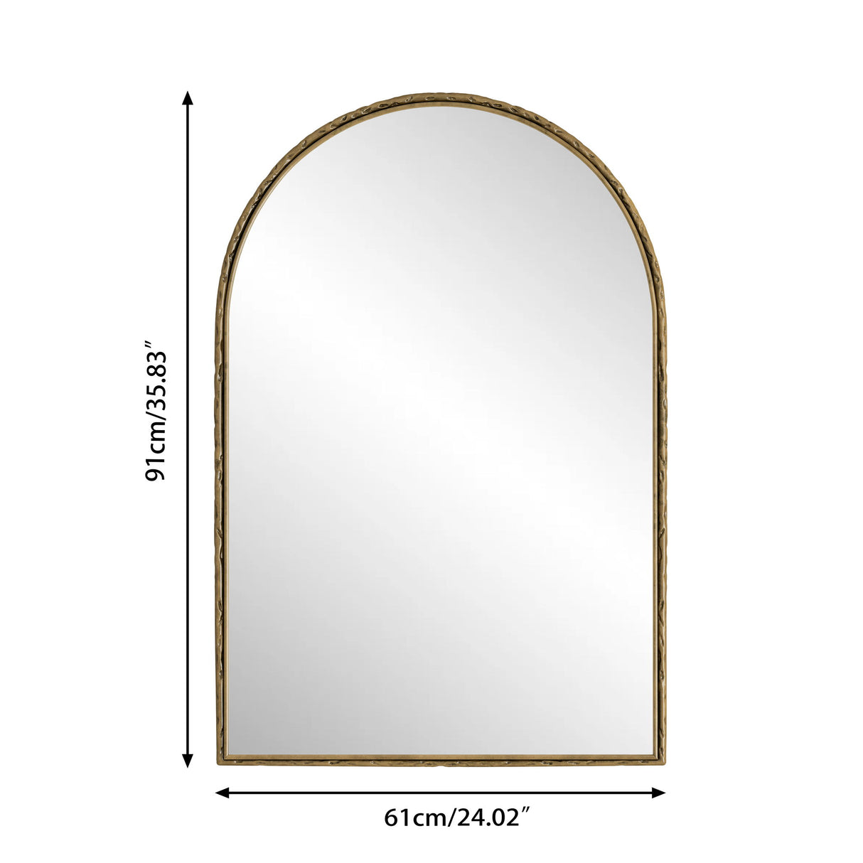 Arched Mirror With Shatterproof Glass