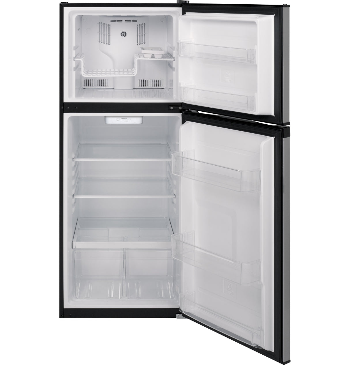 GE GPE12FSKSB - 24 in. 11.6 cu. ft. Top Freezer Refrigerator - Stainless Steel