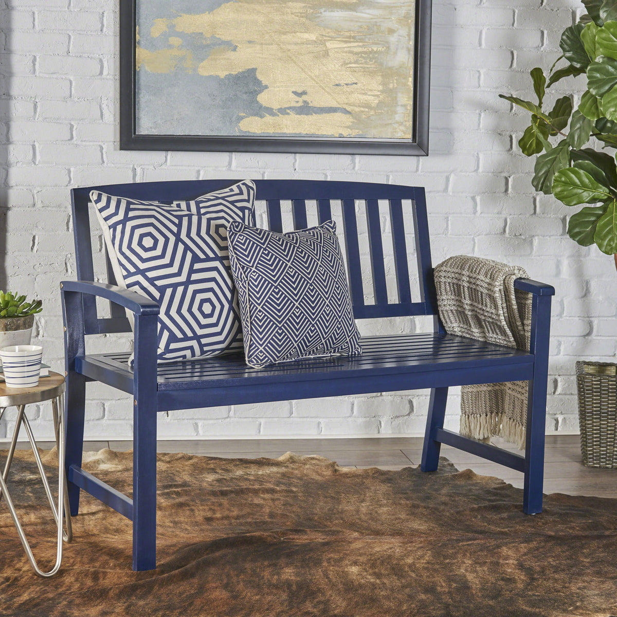 Farmhouse Style Loja Bench Indoor / Outdoor