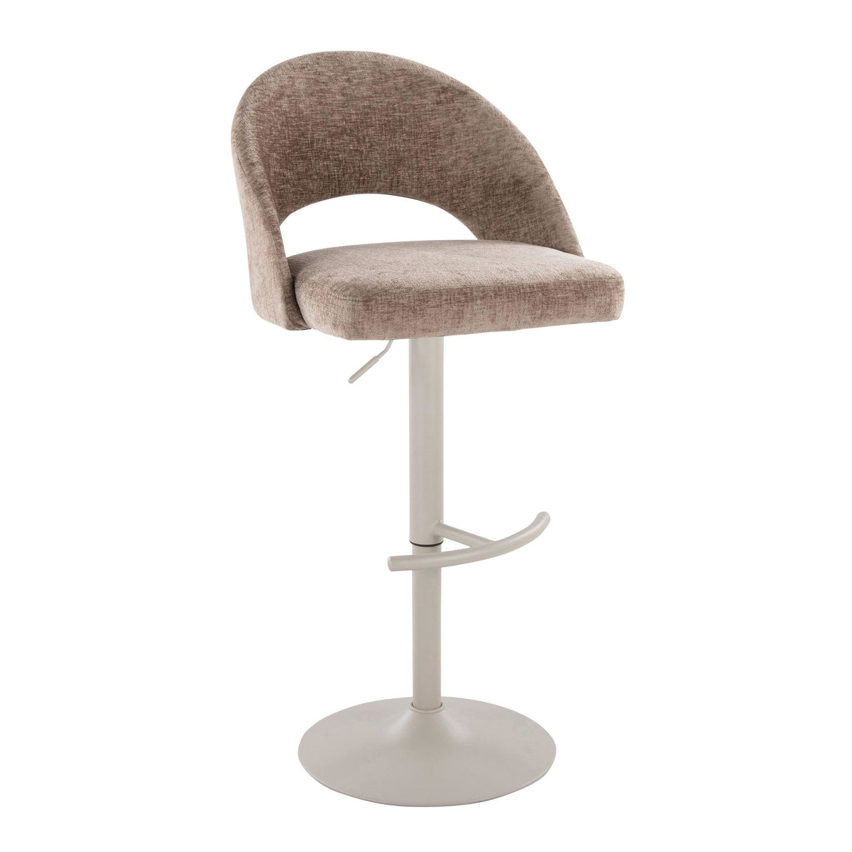 Renee - Adjustable Barstool (Set of 2) - Pearl Gray Base