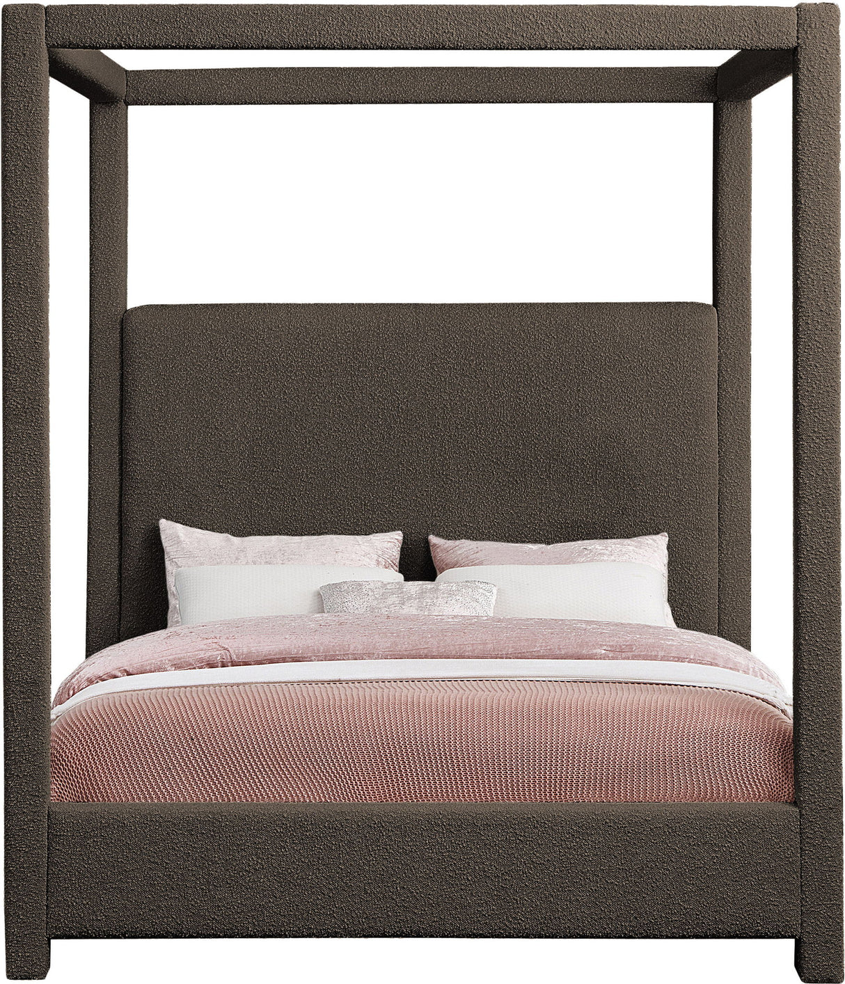 Eden - Boucle Fabric Upholstered Bed
