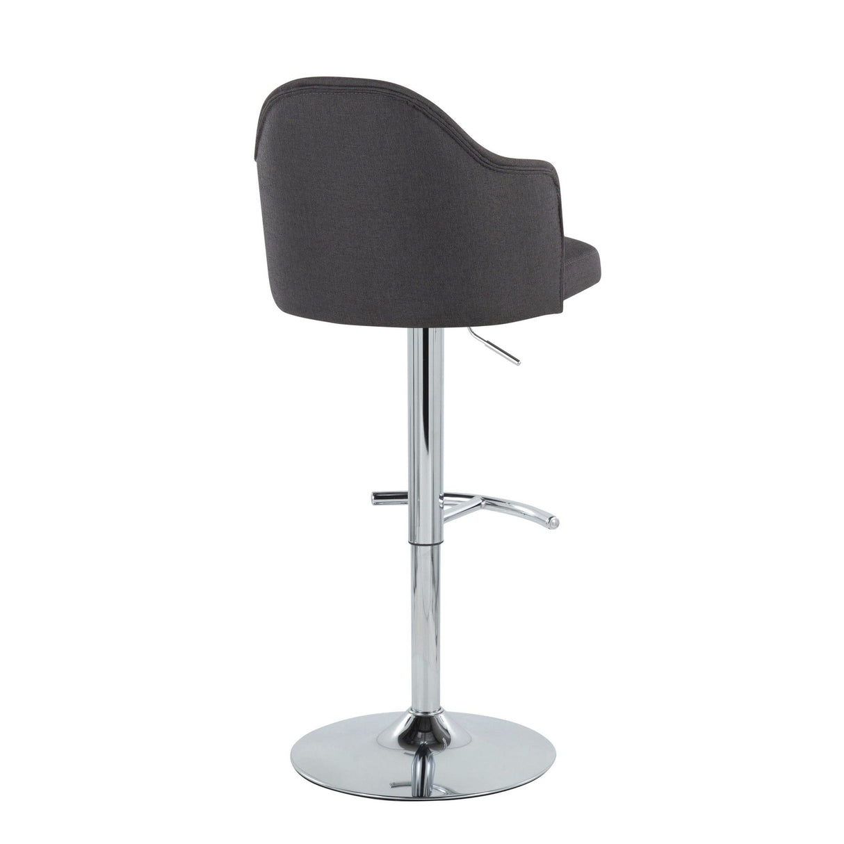 Ahoy - Adjustable Barstool With Chrome Metal Base (Set of 2)