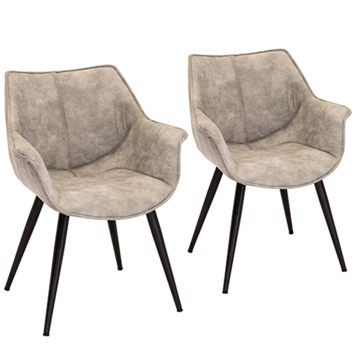 Wrangler - Industrial Accent Chair (Set of 2) - Light Gray