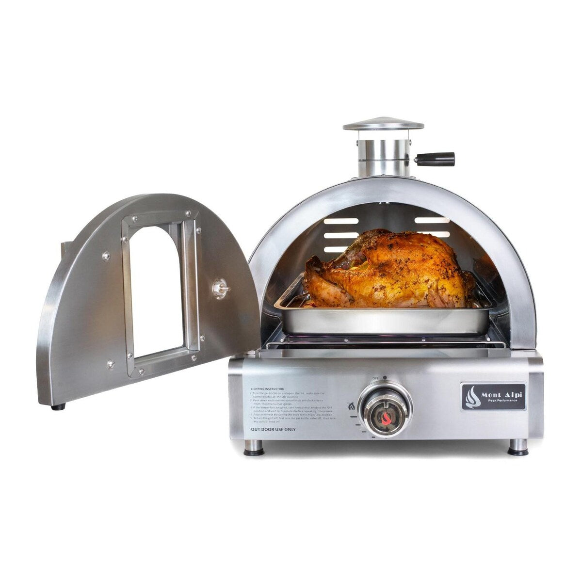 Mont Alpi Portable Natural Gas Outdoor Pizza Oven - MAPZ-SS