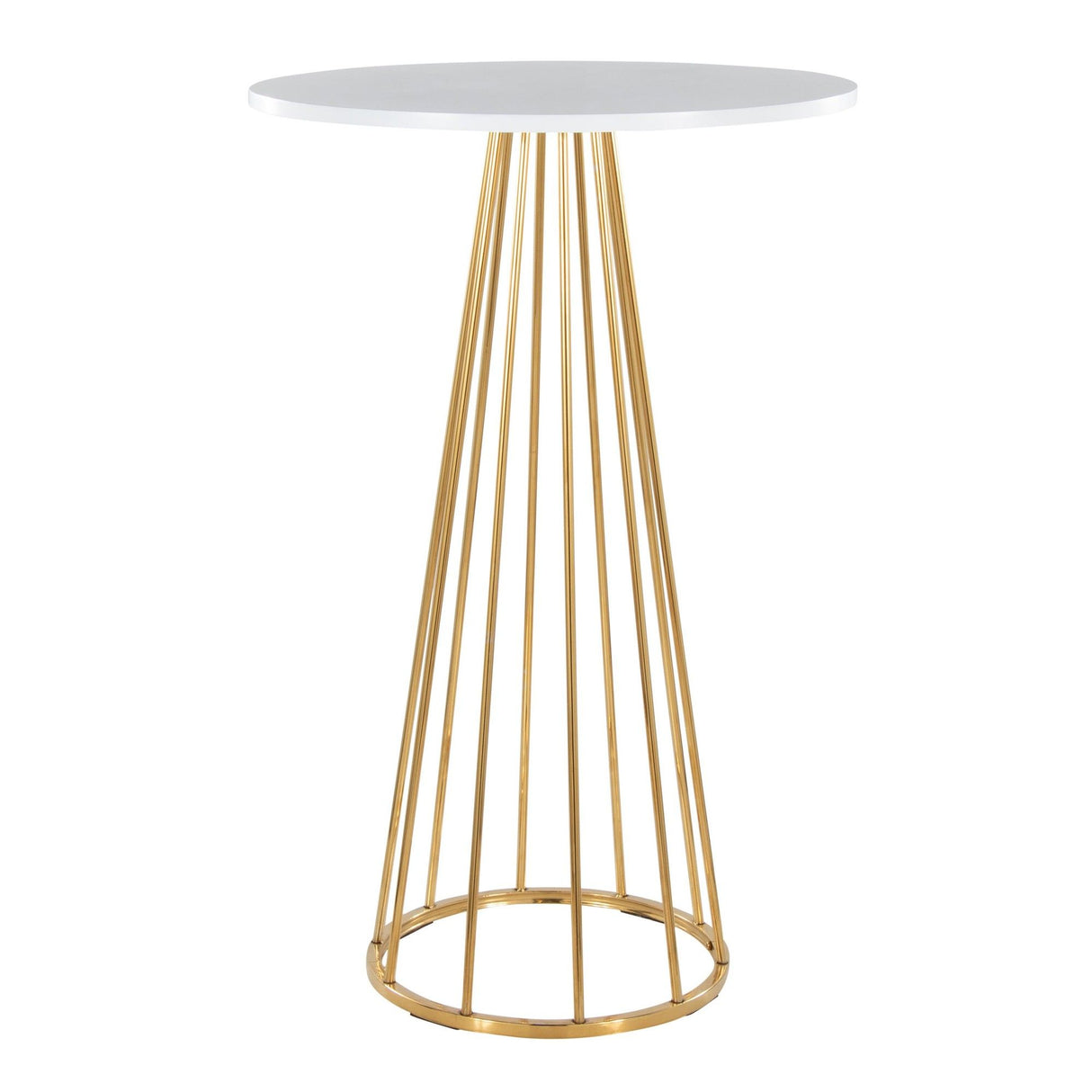 Canary - Bar Table - Gold Metal