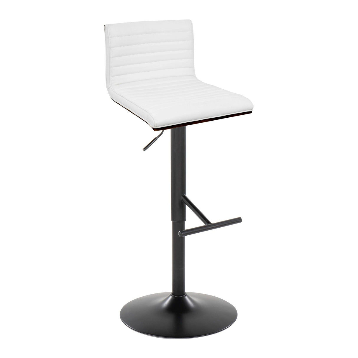 Mason - Adjustable Barstool With Swivel - Black Metal (Set of 2)