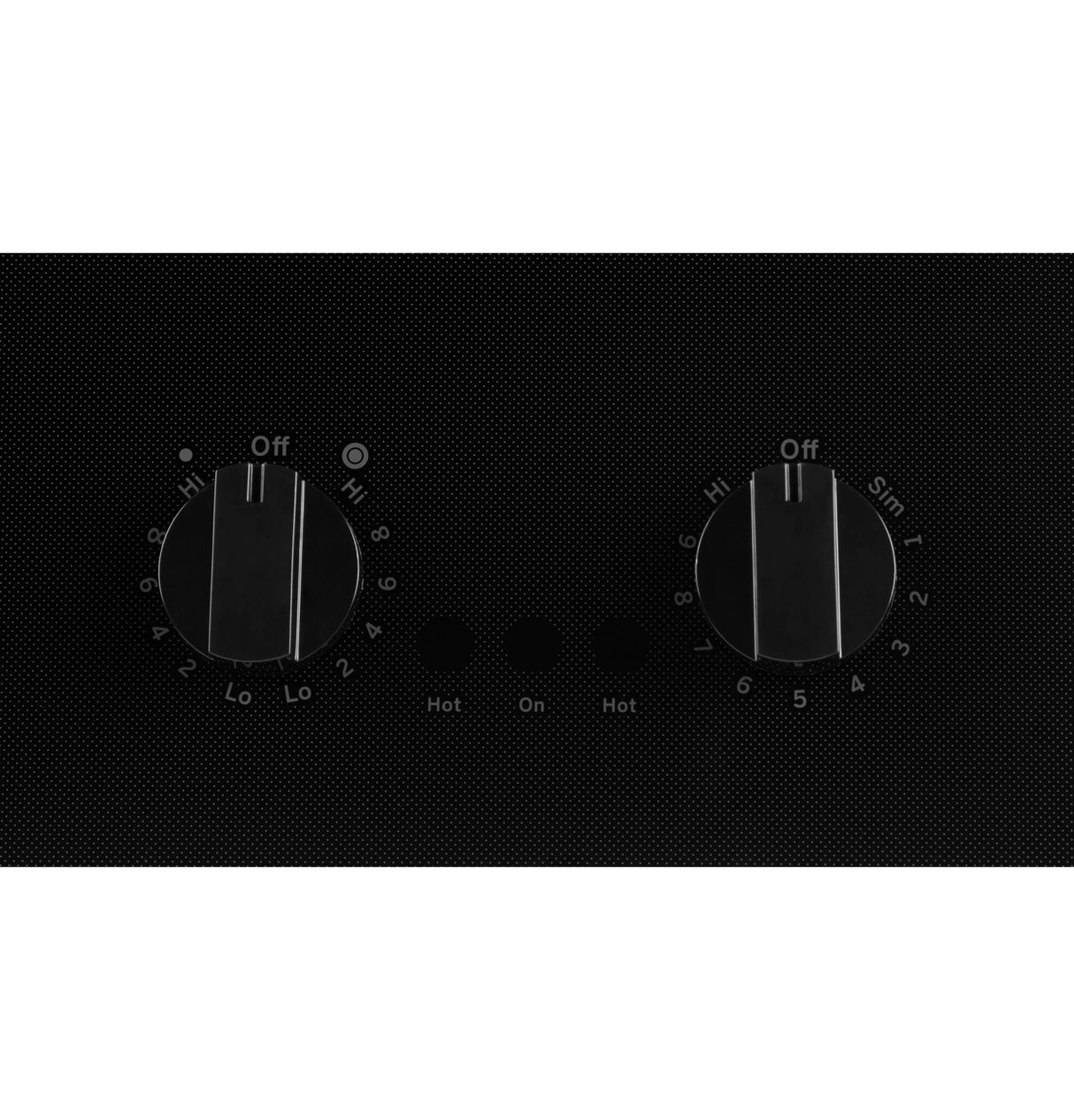 GE JP3021DPBB - 21 in. 2-Burner Electric Radiant Cooktop with Simmer Burner - Black