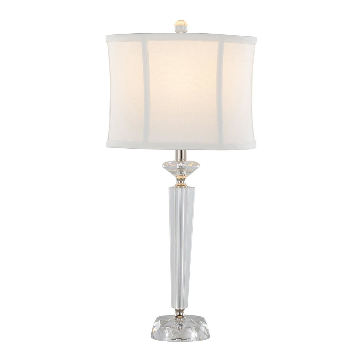 Diamond - Torch 25" Crystal Table Lamp (Set of 2) - White