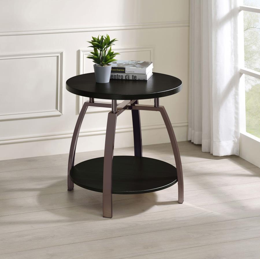 Dacre - Round Engineered Wood Top Table