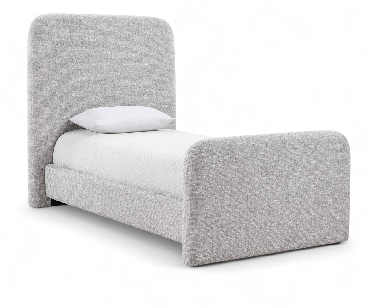 Fira - Linen Textured Fabric Upholstered Bed