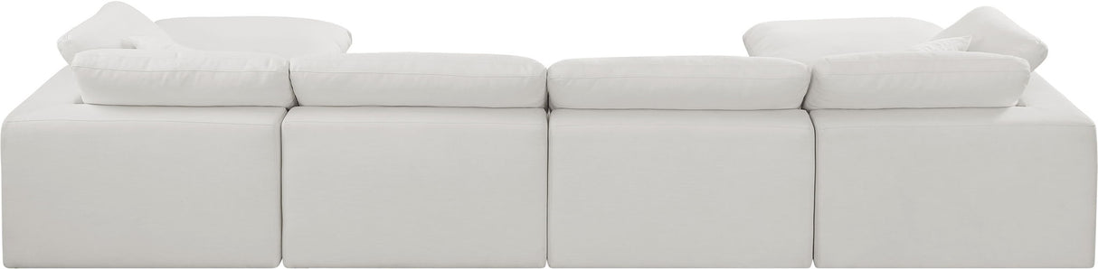 Comfy - 6 Piece Linen Modular Double Chaise Sectional