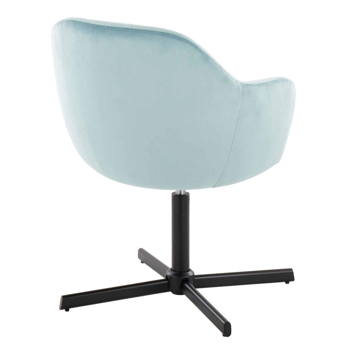 Buena - Swivel Accent Chair - Black Metal Base