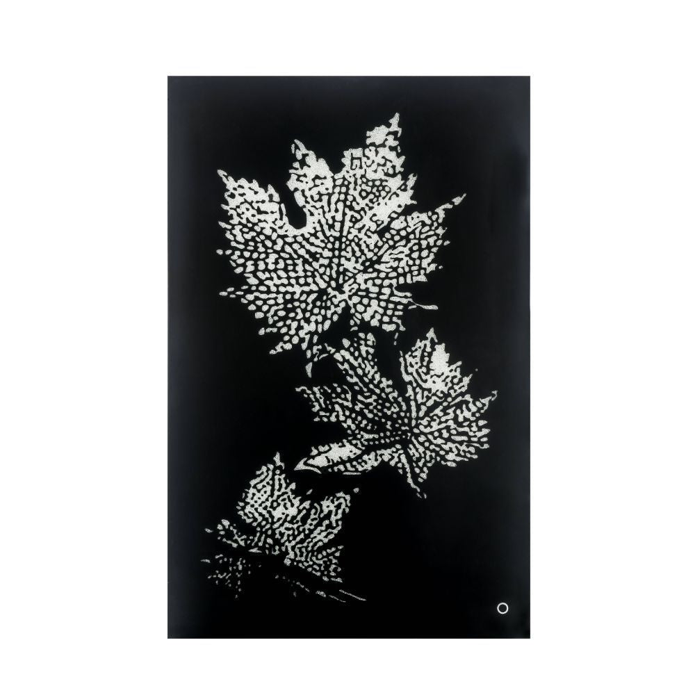 Talisha - 55" Wall Art With LED - Smoky Glass & Faux Crystal